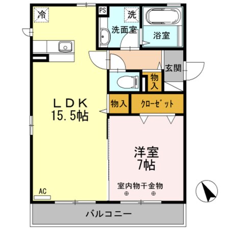 マハロ弐番館の物件間取画像